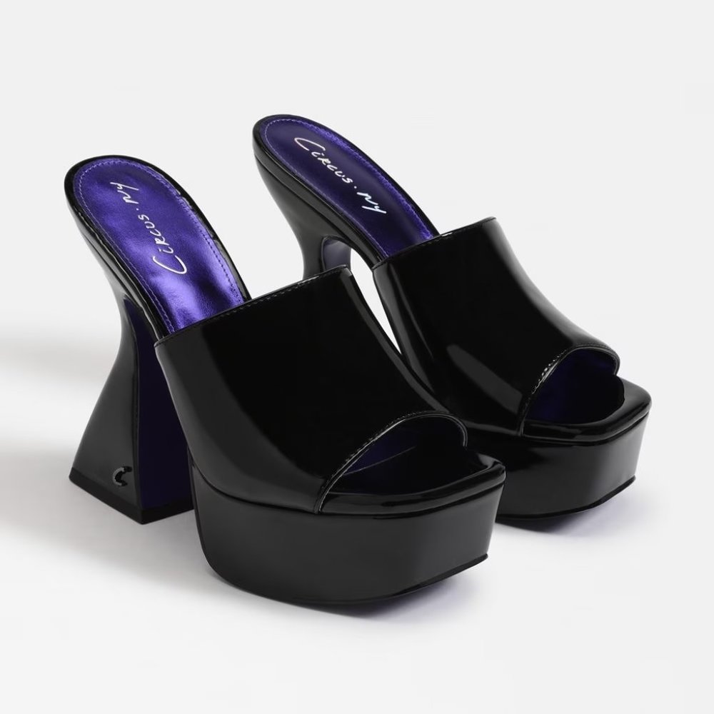 $79 NWT (7.5 & 8.5) SAM EDELMAN Black Platforms - Picture 3 of 6